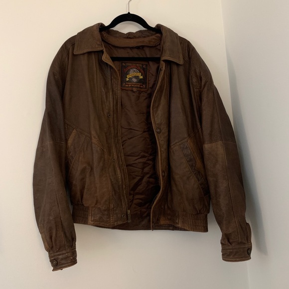 Jackets & Blazers - Brown Leather Jacket